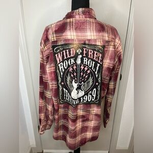 Goose and Fish Vintage Flannel Size XL